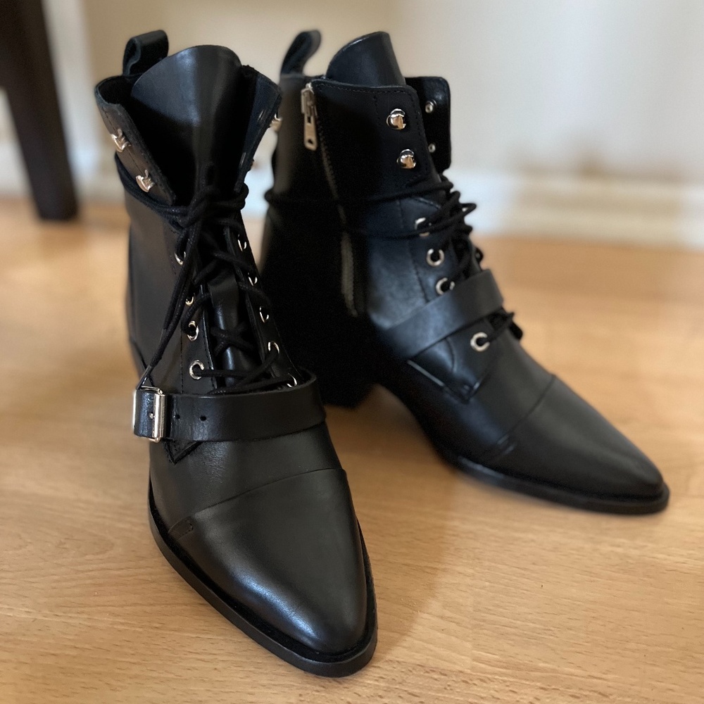 AllSaints Katy Leather Boots - size 6.5